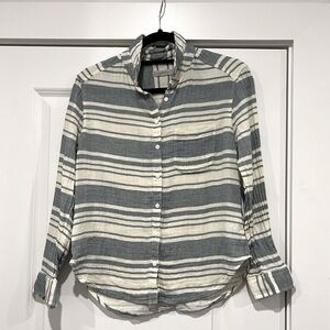 Outerknown Costa Gauzy Cotton Button Down Shirt